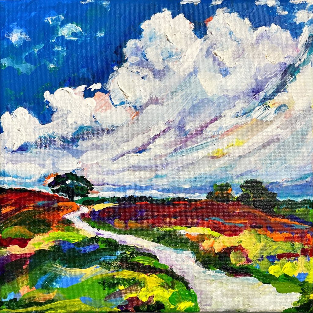 Muziek en schilderkunst bij Annemarie Gorter tijdens Cultuur bij je Buur